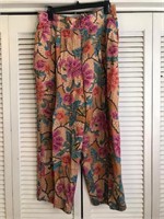 VINTAGE SK & COMPANY FLORAL PRINTED PANTS SIZE 16