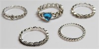 New Vintage Style Rings (Size: 5 & 6)
