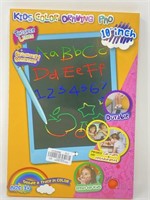 New 10in Kids Color Drawing Pad Orange