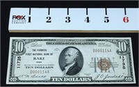 1929 Farmers First Nat'l Bank of Rake IA $10.00
