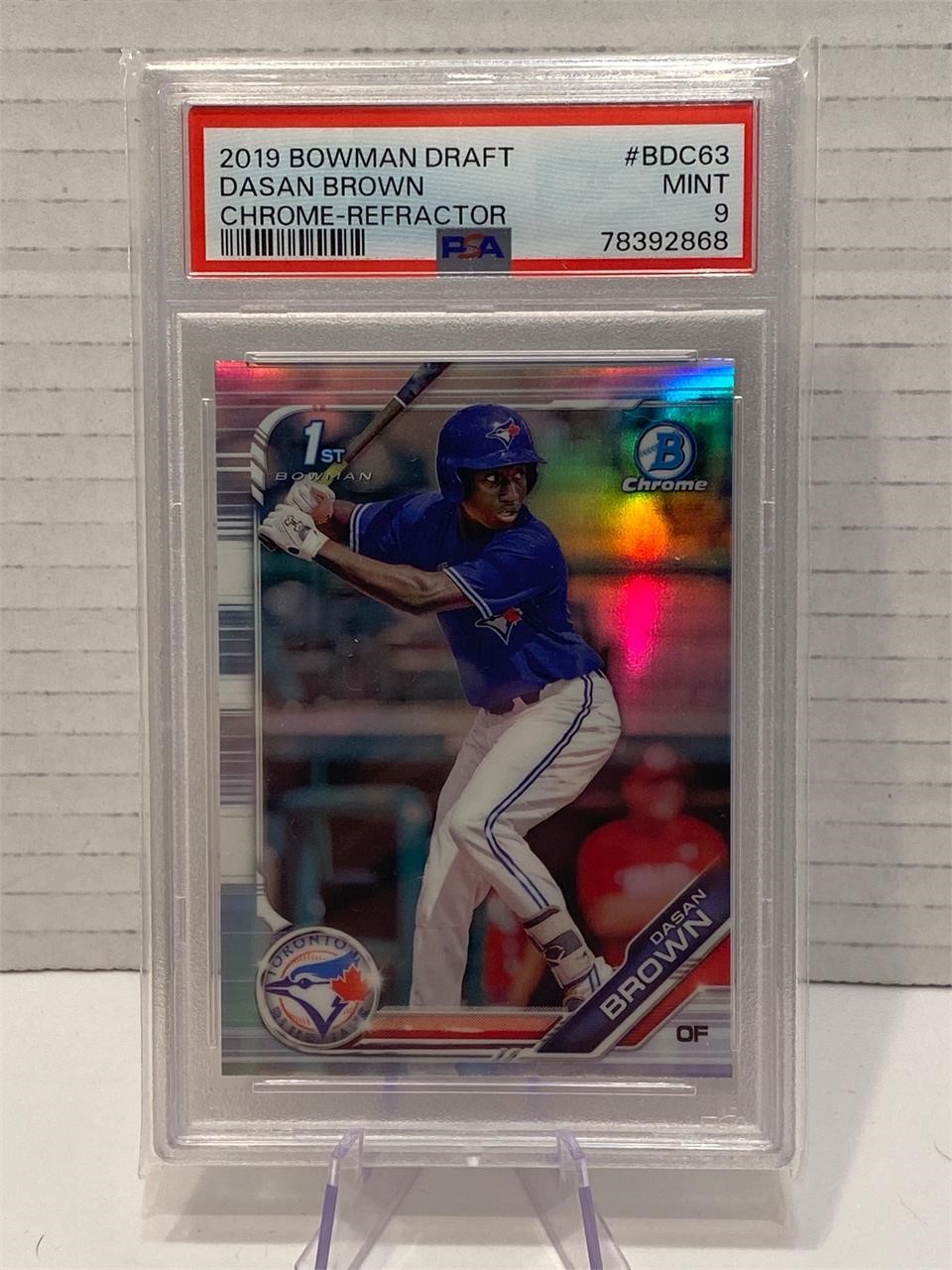 Dasan Brown Jays Rookie Graded Card