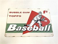 Topps Baseball Cards 1 Cent  Metal Sign