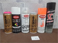 6x Spray paint cans