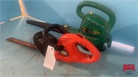 Weed Eater Elec. Blower & B&D 18" Hedge Trimmer