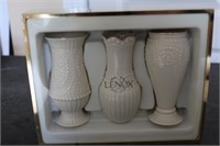 Lenox beaded vases