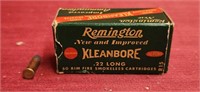 Remington Clean bore. 22 LR ammunition, from the