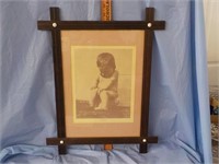 Toddler on chamber pot picture wal. Frame