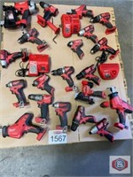 Milwaukee tools 20 pcs approx. contents on the