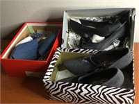 Lot OF 3 Pairs Of Womans Shoes 1 New sz9-10