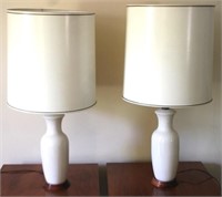 Pair of Matching Lamps - 31.5" tall
