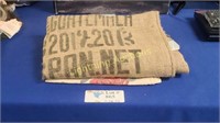 LARGE BURLAP BAG "EXPORT CAFE CLEAN COFFEE"