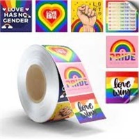 5 Rolls of 600 PRIDE LGBTQ+ Stickers