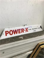 Power-X tin sign, 22 x 4