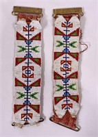 2 beaded panels, 2.5"W, 11" long