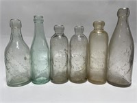 Antique Blob Top Bottles from PA Dairies