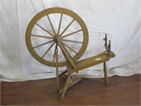 Antique Foot Treadle Spinning Wheel