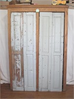 Antique Pigeon Hole Cabinet w/ four large doors