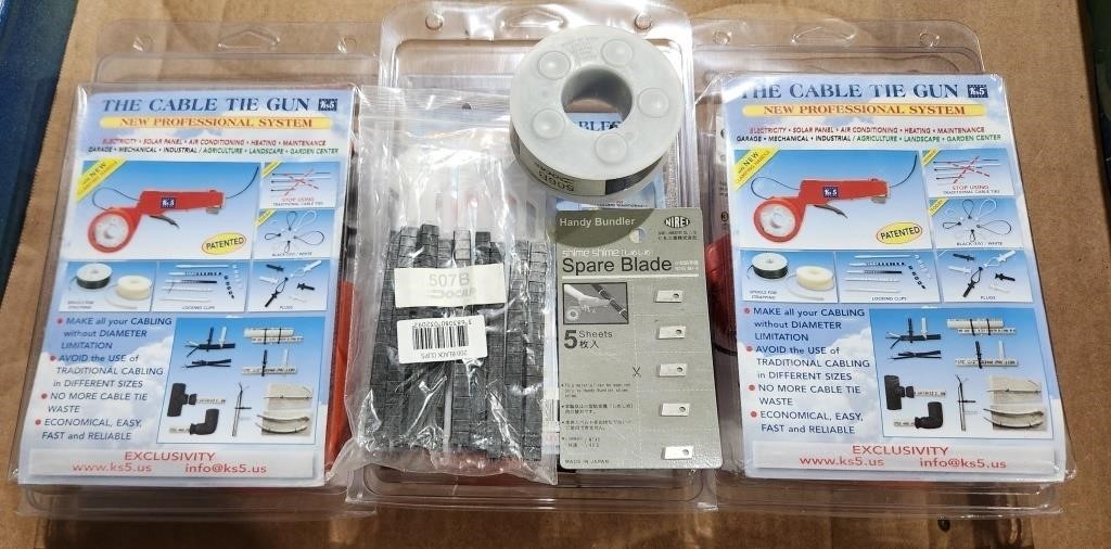 Black Cable tie gun bundle. 3 Black cable tie gun