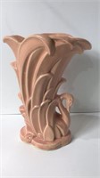 Vintage McCoy Pink Swan Vase U15B
