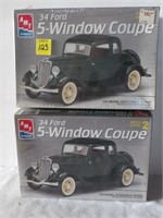 2-Ford 1934 Coupe Model Kits