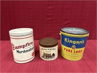 3 Advertising Tins: Jack Cain Ford, Inc./