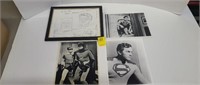 Lithocopy of Bob Kane Autograph & Superman/Batman