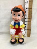 11”T Walt Disney Pinocchio Plastic Bank