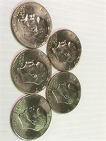 5 Bicentenial Ike Dollars