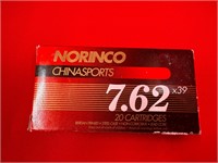 20 Rounds Norinco ChinaSports 7.62x39MM SKS Ammo