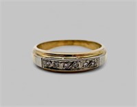 14kt TWO-TONE GOLD DIAMOND RING