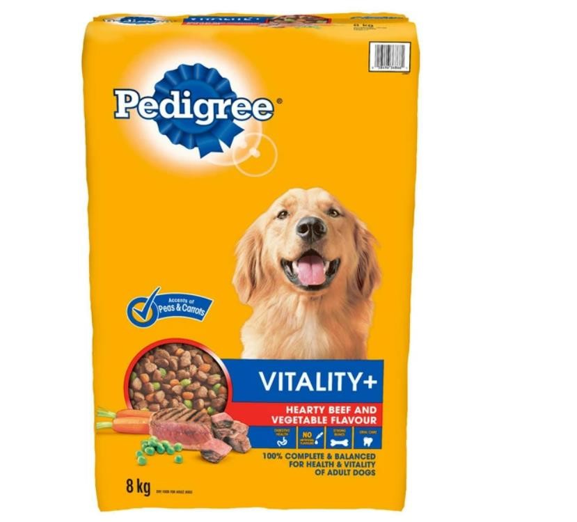 Pedigree Vitality+ Adult Dry Dog Food