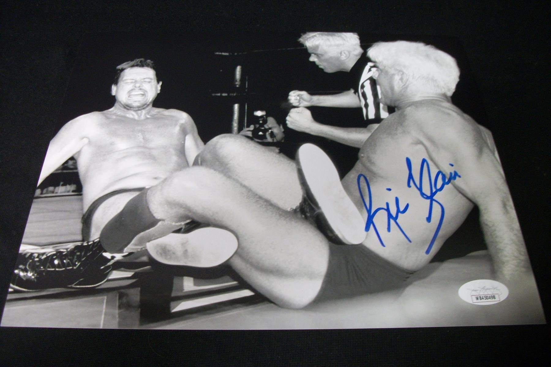 AUTHENTIC RIC FLAIR SIGNED 8X10 PHOTO JSA