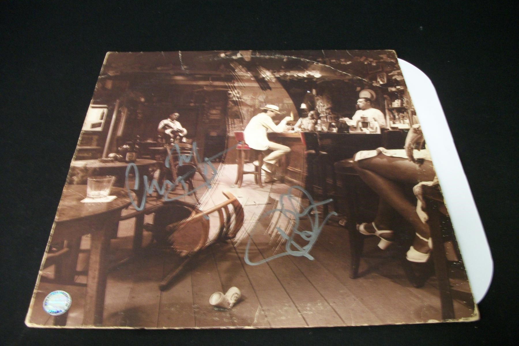 LED ZEPPELIN BAND SIGNED ALBUM COVER COA