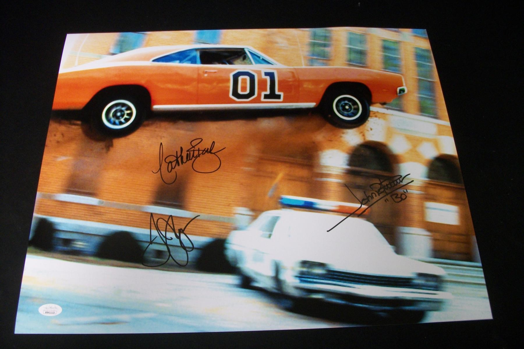 DUKES OF HAZZARD CAST SIGNED 16X20 PHOTO JSA