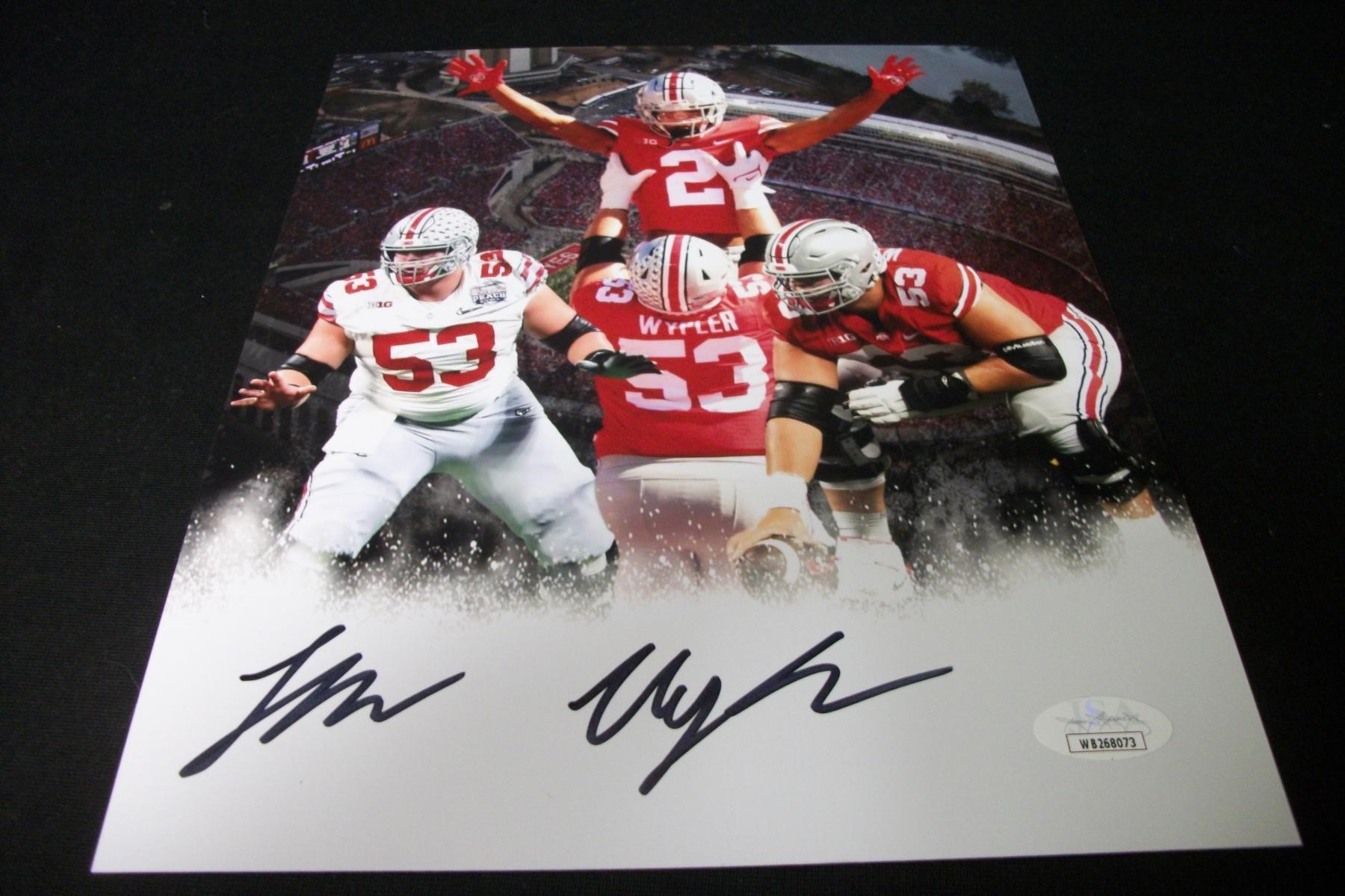 LUKE WYPLER SIGNED 8X10 PHOTO BUCKEYES JSA