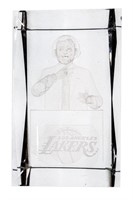 Los Angeles Lakers Crystal w/Announcer Image