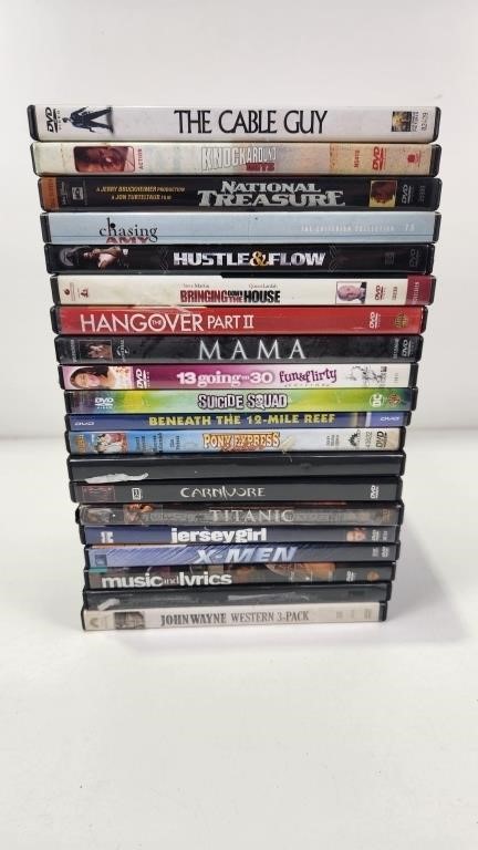 (20) Assorted DVDs