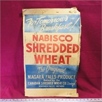 Nabisco Shredded Wheat Cardboard Box Piece