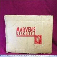 Marven's Biscuits Cardboard Box Piece (Vintage)