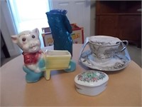 4 Piece Miscellaneous Ceramic/Pottery, Porcelain
