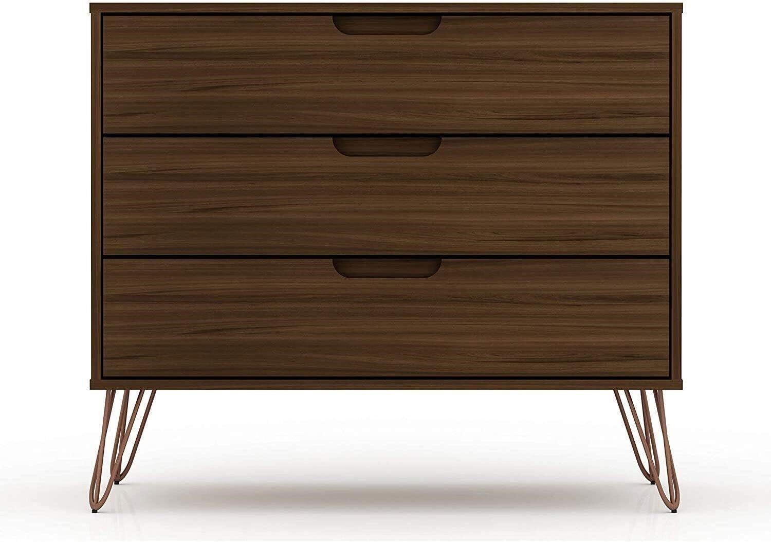 Manhattan Comfort Rockefeller Dresser  Brown