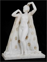 Louis Botinelly Carved Marble Deco Dancer