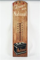 NATIONAL BATTERIES METAL THERMOMETER