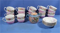 12 Germany Teacups, 5 Bowls & more