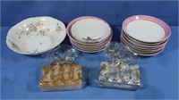 12 Germany Saucers, "2000" Candles & more