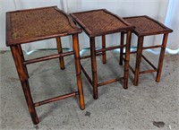 Bamboo Inspired Nesting Table Set