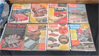 Lot of eight vintage Motor Trend magazines from