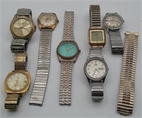 7 Mens Watches ie Timex, Lotus, etc