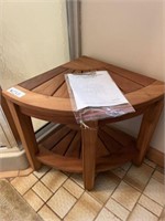 Small wooden corner table