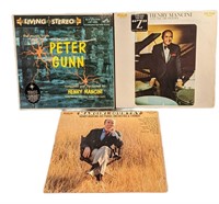 Three Classic Henry Mancini Vinyl LP Records